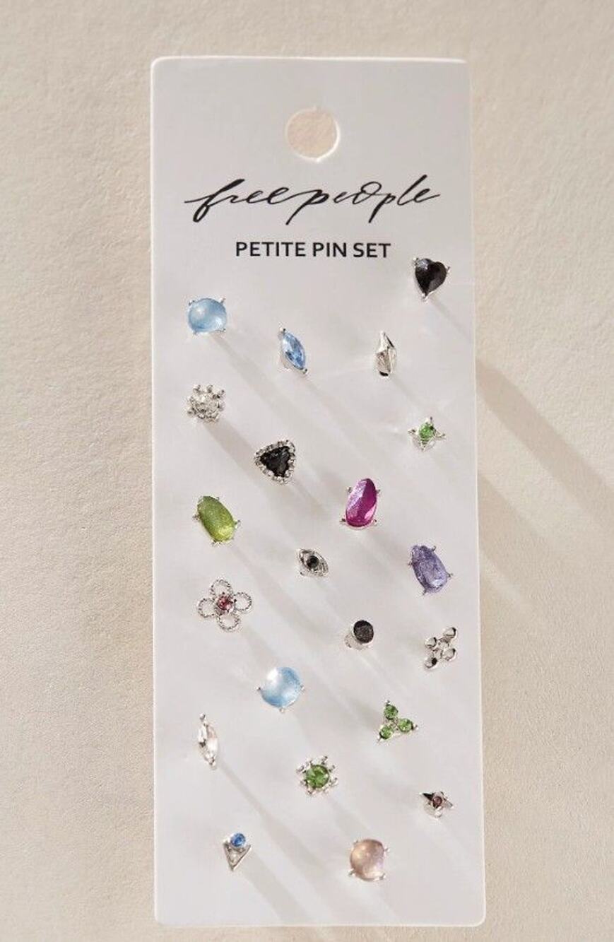Free People | NWT | Petite Pin Set | Silver | MSRP $30